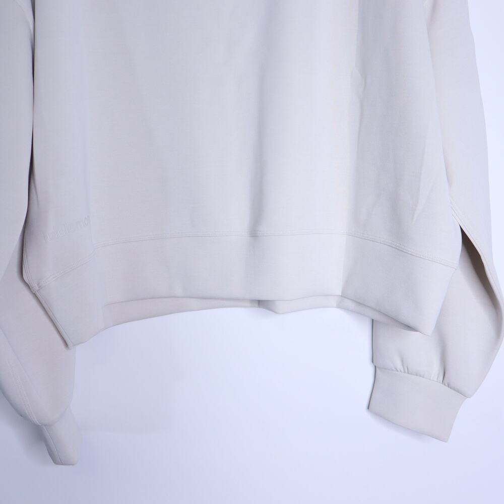 LULULEMON Perfectly Oversized Cropped Crew Sweatshirt Mojave Tan Women's 12 - Picture 6 of 8